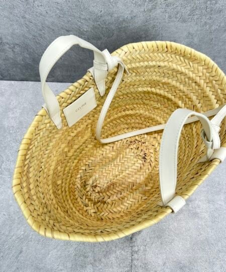 Alternative view of Celine Teen Triomphe Celine Classic Panier In Palm Leaves And Lizard White For Women 8in/20cm