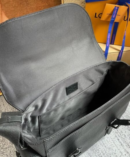 Alternative view of Louis Vuitton Christopher Messenger Taurillon Black For Men, Men's Bags, Shoulder And Crossbody Bags 11.4in/29cm LV M58476