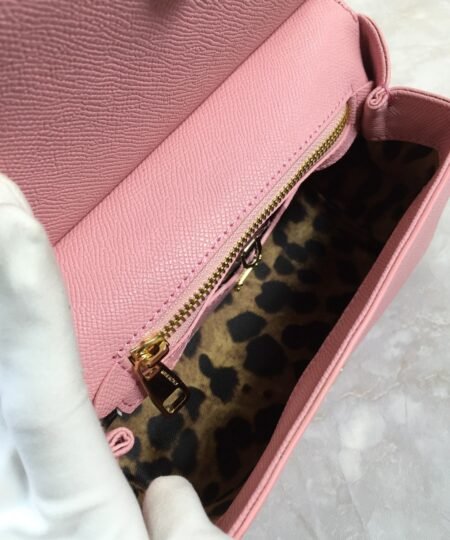 Alternative view of Dolce Gabbana Medium Sicily Handbag In Dauphine Pink For Women 10.2in/26cm DG BB4347A10018H402