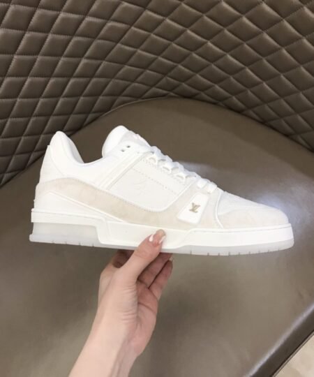 Alternative view of Louis Vuitton Trainer Sneaker Monogram Patent Canvas White Virgil Abloh For Men LV 1A9G53