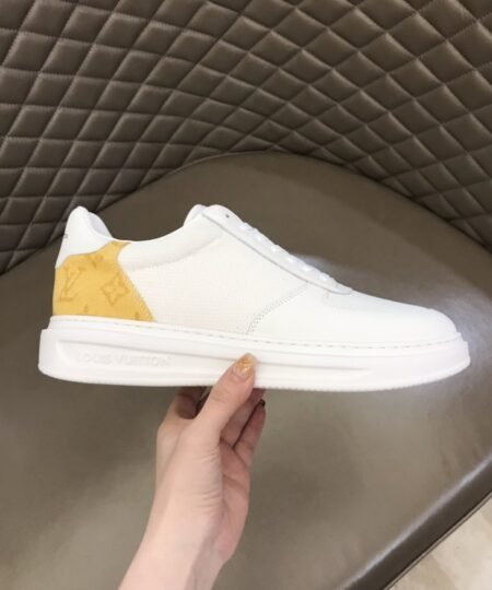 Alternative view of Louis Vuitton Rivoli Sneaker Monogram Metallic Canvas White/Yellow For Men LV
