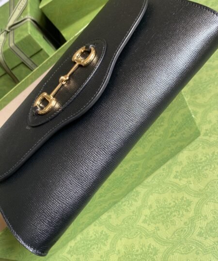 Alternative view of Gucci Horsebit 1955 Small Bag Black For Women 10.2in/26cm 677286 18YSX 1060