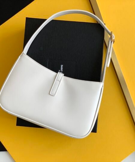 Alternative view of Saint Laurent LE 5 A 7 Hobo Bag White Material For Women 9in/23cm YSL 6572282R20W9207