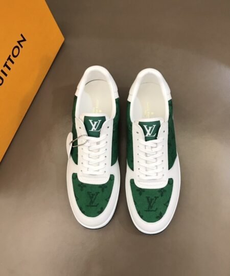 Alternative view of Louis Vuitton Rivoli Sneaker Monogram Metallic Canvas Green/White For Men LV