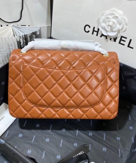 Alternative view of Chanel Large Classic Handbag Gold Hardware Brown For Women, Women's Handbags, Shoulder Bags 11.8in/30cm