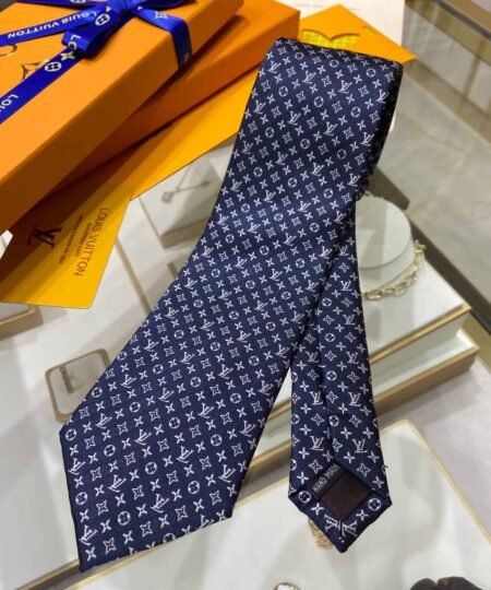 Alternative view of Louis Vuitton Monogram Classic Tie Marine LV Men Tie M70953