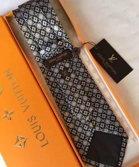 Alternative view of Louis Vuitton Cravat Tie Black LV Men Tie