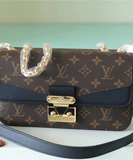 Louis Vuitton Marceau Monogram Canvas Black For Women, Women's Handbags, Shoulder and Crossbody Bags 9.6in/24.5cm LV M46126
