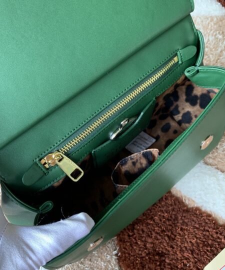 Alternative view of Dolce Gabbana Medium DG Handbag In Dauphine Green For Women 10.2in/26cm DG