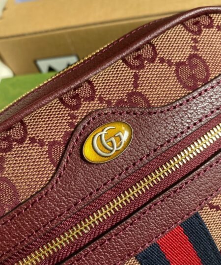 Alternative view of Gucci Ophidia Mini GG Bag Beige And Burgundy GG Supreme Canvas For Women 7in/17.5cm GG 517350-9Y9MS-9864