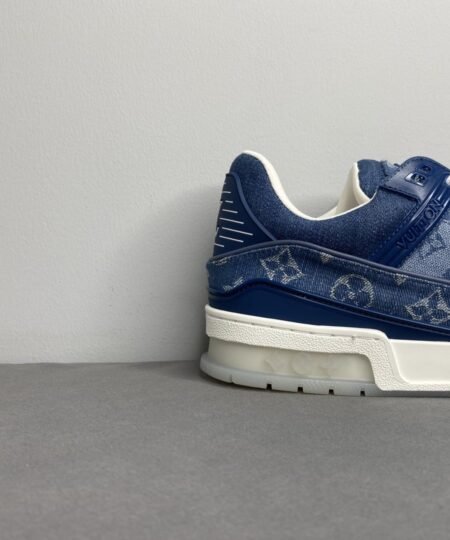 Alternative view of Louis Vuitton Trainer Sneaker Rubber Monogram Denim Blue Virgil Abloh For Men LV