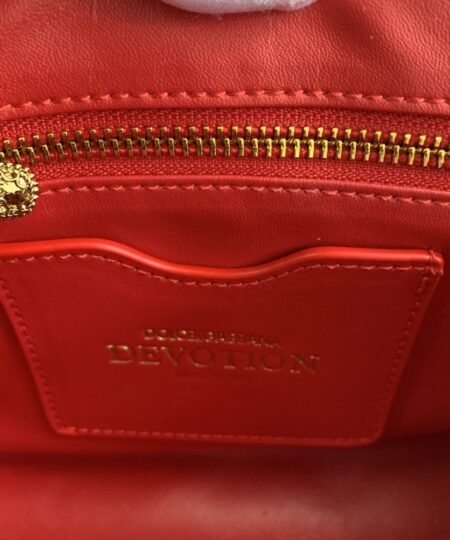 Alternative view of Dolce Gabbana Medium Devotion Shoulder Bag In Quilted Nappa Red For Women 10.2in/26cm DG