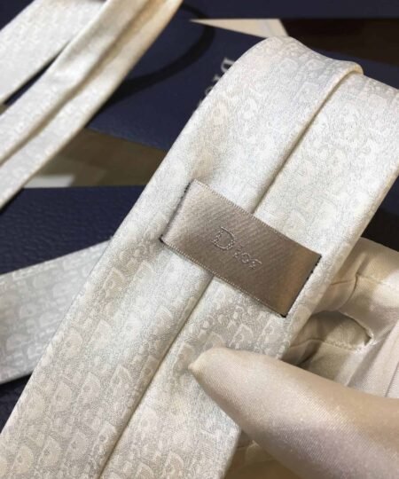 Alternative view of Dior Oblique Silk Tie White Dior Men Tie