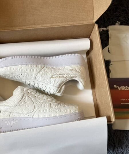 Louis Vuitton And Nike “Air Force 1” By Virgil Abloh White / White - White Sneaker For Men 1A9V86