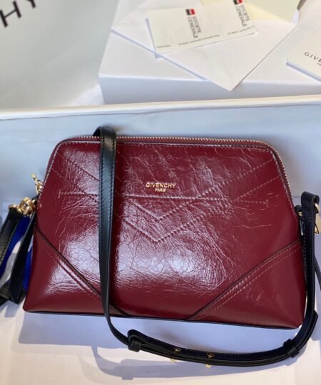 Givenchy AAA Quality Messenger Bag Burgundy For Women, Women's Handbags, Shoulder And Crossbody Bags 9.8in/25cm GVC