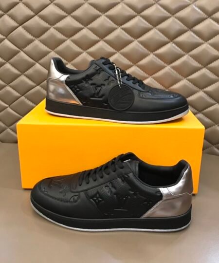 Louis Vuitton Rivoli Sneaker Monogram And Monogram Reverse Canvas Black For Men LV