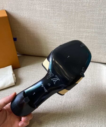 Alternative view of Louis Vuitton Women's Lock It Mule Black For Women LV 3.7in/9.5cm