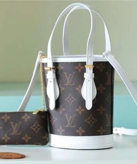 Louis Vuitton Nano Bucket Bag Monogram For Women Brown 6.7in/17cm LV M81489