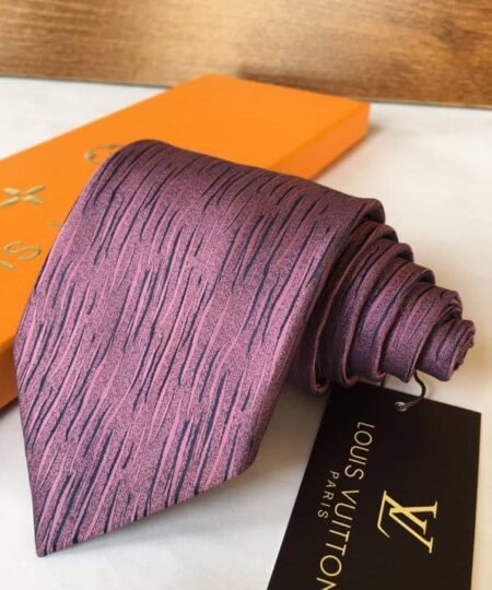 Alternative view of Louis Vuitton Ecu Tie Purple LV Men Tie