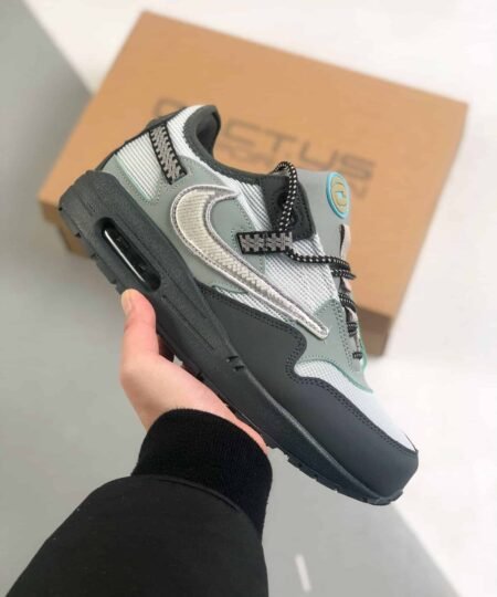 Travis Scott x Nike Air Max 1 Appears in “Cave Stone” Sneaker For Men, Men's Shoes