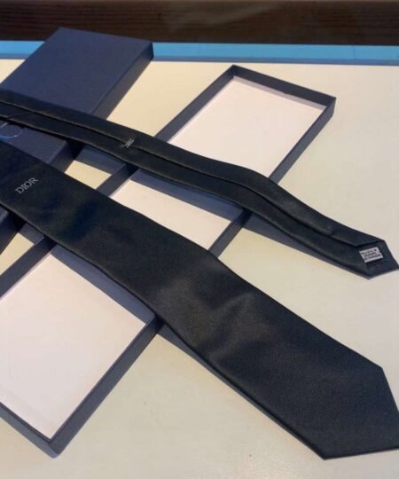 Alternative view of Dior 'Dior' Ribbon Tie Black Silk Dior Men Tie 29C1047A0675_C981