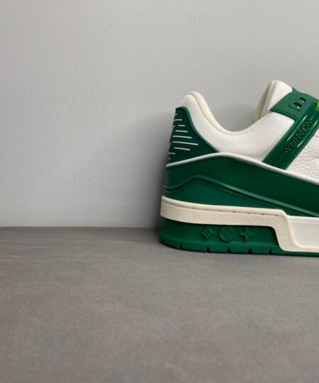 Alternative view of Louis Vuitton Trainer Sneaker Mix Of Materials White/Green Virgil Abloh For Men LV 1A9VNK