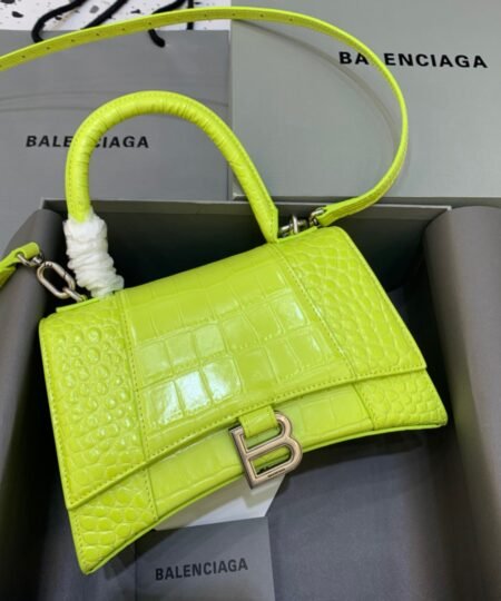 Balenciaga Hourglass Small Handbag In Light Green, For Women, Women's Bags 9in/23cm