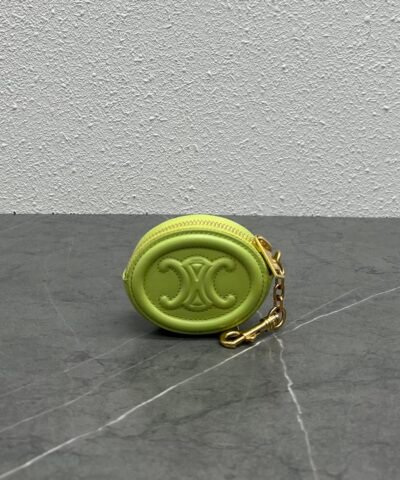 Celine Pulse Cuir Triopee With Hooks - Soft Green For Women 3in/8cm