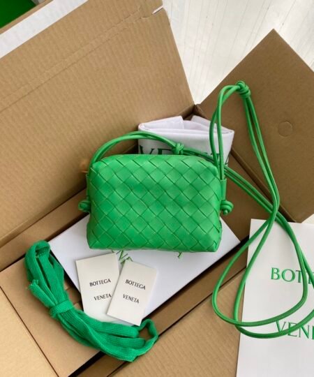 Bottega Veneta Mini Loop Camera Bag Green, For Women 6.7in/17cm 680254V1G113722