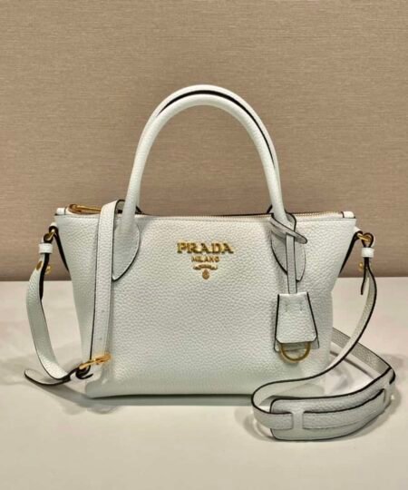 Prada Saffiano Mini Bag White For Women, Women's Bags 9.4in/24cm