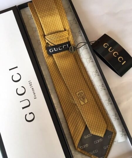 Alternative view of Gucci Silk Tie Yellow GG Men Tie