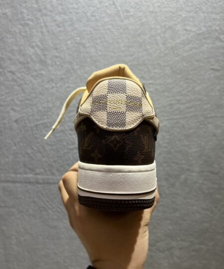 Alternative view of Nike Air Force 1 Low Louis Vuitton Monogram Brown Damier Azur Sneaker For Men, Men's Shoes