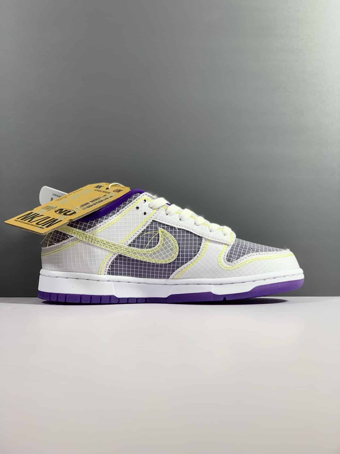 Nike Dunk Low Union Passport Pack Court Purple Sneaker For Men, Men's Shoes - Image 2