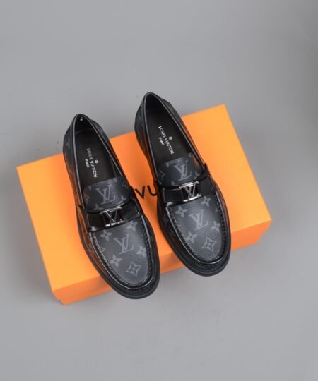 Louis Vuitton Monte Carlo Mocassin Monogram Canvas Black For Men LV