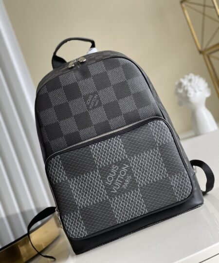 Louis Vuitton Campus Backpack Damier Graphite 3D Canvas Grey For Men, Men's Bags 39cm LV N50009