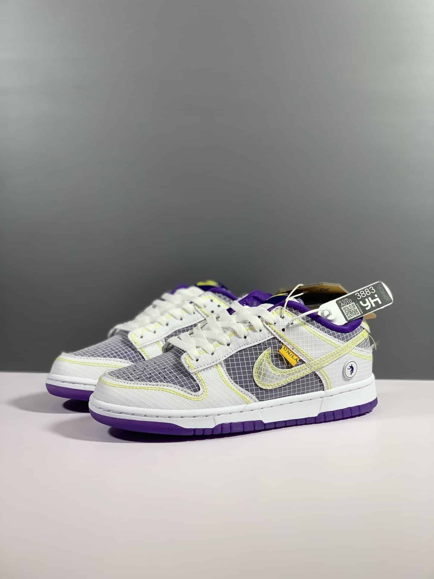 Nike Dunk Low Union Passport Pack Court Purple Sneaker For Men, Men's Shoes - Image 6