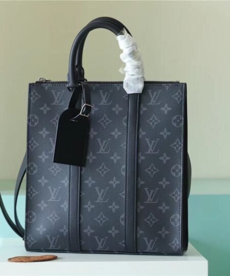 Louis Vuitton Sac Plat Cross Monogram Eclipse Reverse Canvas For Men, Men's Bags, Shoulder And Crossbody Bags 11.2in/28.5cm LV M59664