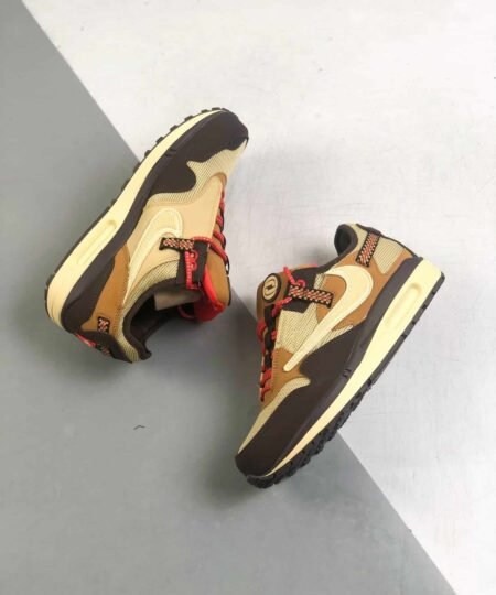 Alternative view of Nike Air Max 1 Travis Scott Cactus Jack Baroque Brown Sneaker For Men, Men's Shoes
