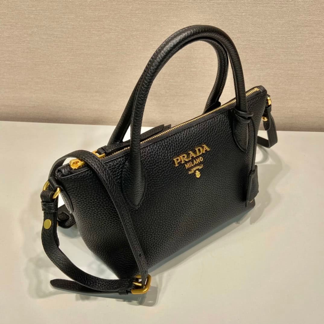 Prada Saffiano Mini Bag Black For Women, Women's Bags 9.4in/24cm - Image 11