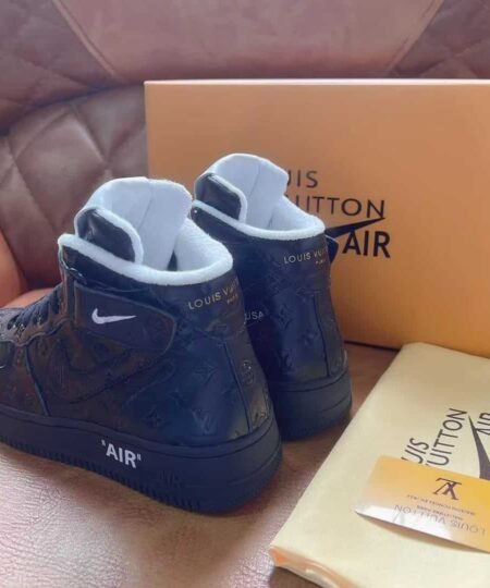 Alternative view of Louis Vuitton And Nike “Air Force 1” By Virgil Abloh Full Black/White Tag For Men, Men’s Shoes