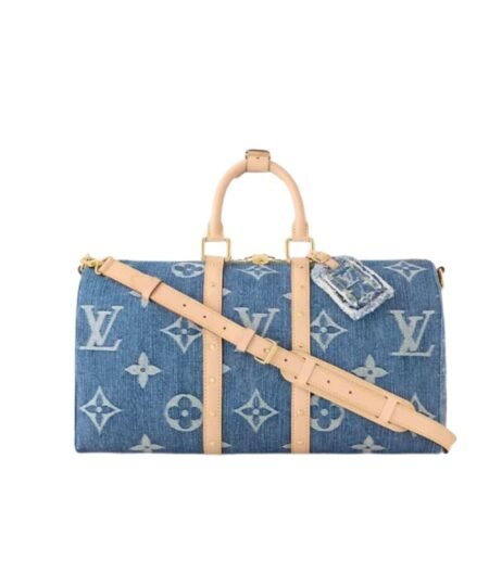 Louis Vuitton Keepall Bandouliere 45 Blue For Women 17.7in/45cm M24315