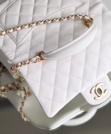 Alternative view of Chanel Mini Flapbag With Top Handle White For Women 7.8in/20cm