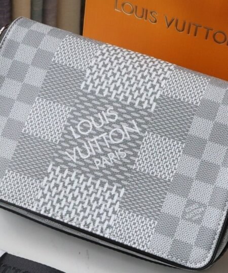 Louis Vuitton Studio Messenger Damier Graphite Plaster For Men, Men's Bags, Shoulder And Crossbody Bags 9.3in/25.3cm LV N50014