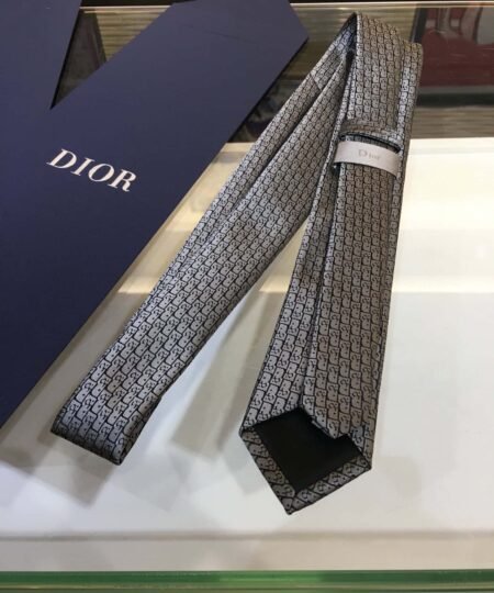 Alternative view of Dior Oblique Tie Gray And Black Silk Dior Men Tie 93C1046A0121_C978