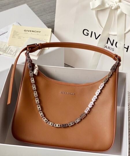 Givenchy Medium Moon Cut Out Bag Pumpkin For Women, Women's Handbags, Shoulder Bags 11.8in/30cm GVC