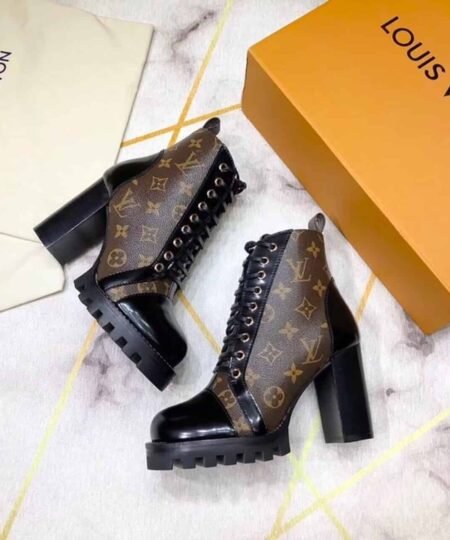 Alternative view of Louis Vuitton Star Trail Ankle Boot Patent Monogram Material Black For Women LV 1A2Y7P