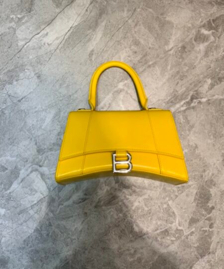 Balenciaga Hourglass Small Handbag In Yellow, For Women, Women's Bags 9in/23cm