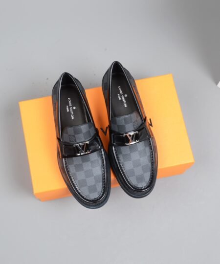 Alternative view of Louis Vuitton Monte Carlo Mocassin Damier Canvas Black For Men LV