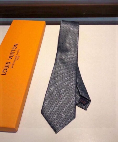 Louis Vuitton King Cravat Tie Grey Lv Men Tie