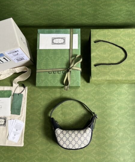 Alternative view of Gucci Ophidia GG Mini Bag Beige And Blue GG Supreme Canvas For Women 7.9in/20cm GG 658551 96IWN 4076